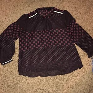 Polka dot blouse
